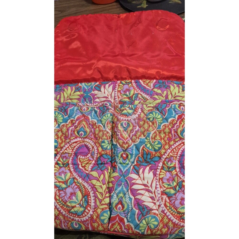 Vera Bradley Paisley In Paradise Large Hipster/Crossbody Shoulder Purse Zip EUC - Picture 6 of 6